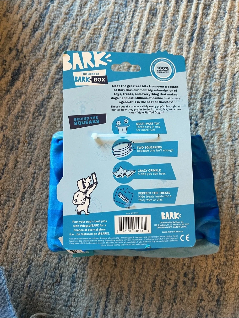 NWT Bark Dogo Dunkers Dog Toy